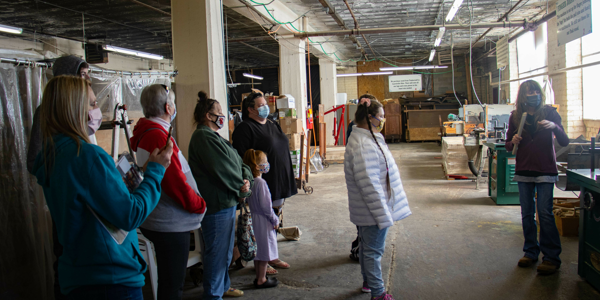 Students Visit the Columbus Washboard Company TRECA