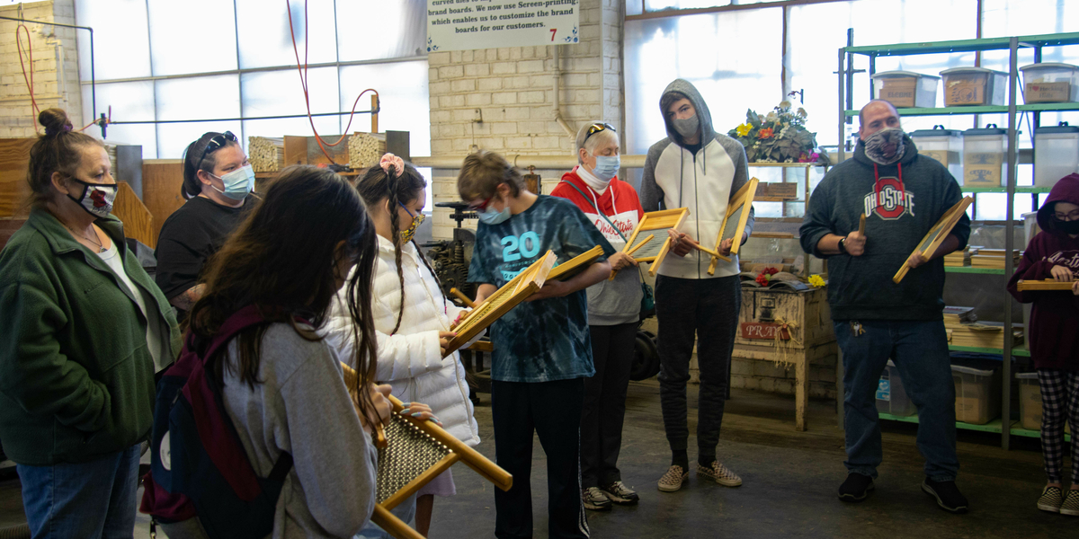 Students Visit the Columbus Washboard Company TRECA
